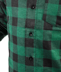 Koszula flanelowa, zielona, rozmiar XXL