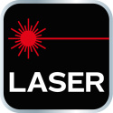 Lampa punktowa 90 lm COB LED + laser 2 w 1 