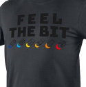 T-shirt z nadrukiem, FEEL THE BIT, rozmiar M