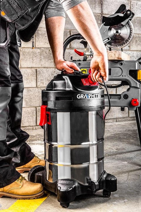 ODKURZACZ WARSZTATOWY 1500W 30L 59G607 GRAPHITE ODKURZACZ WARSZTATOWY 1500W 30L 59G607 GRAPHITE