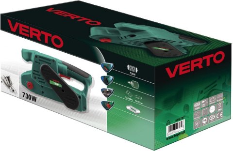Szlifierka taśmowa 730W, 75x457 51G707 VERTO Szlifierka taśmowa 730W, 75x457 51G707 VERTO