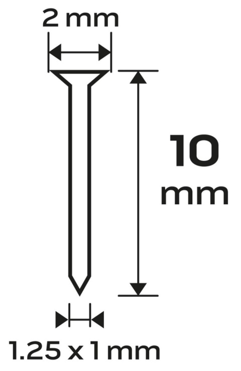 Gwoździe galwanizowane 10 mm do zszywacza pneumatycznego Gwoździe galwanizowane 10 mm do zszywacza pneumatycznego