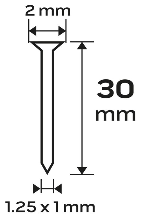 Gwoździe galwanizowane 30 mm do zszywacza pneumatycznego Gwoździe galwanizowane 30 mm do zszywacza pneumatycznego