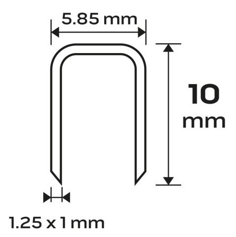 Zszywki galwanizowane 10 mm do zszywacza pneumatycznego Zszywki galwanizowane 10 mm do zszywacza pneumatycznego