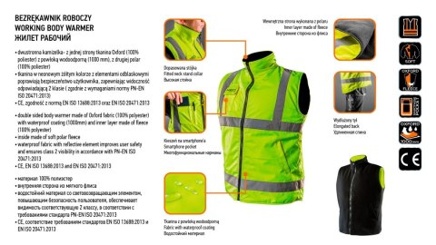 BEZRĘKAWNIK DWUSTRONNY ROZMIAR 81-520-XL NEO BEZRĘKAWNIK DWUSTRONNY ROZMIAR 81-520-XL NEO