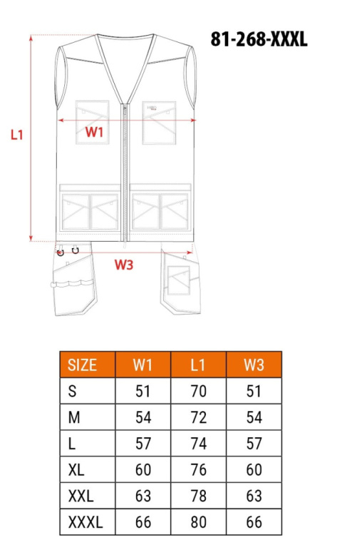 Kamizelka robocza HD Slim 81-268-XXL Neo Kamizelka robocza HD Slim 81-268-XXL Neo