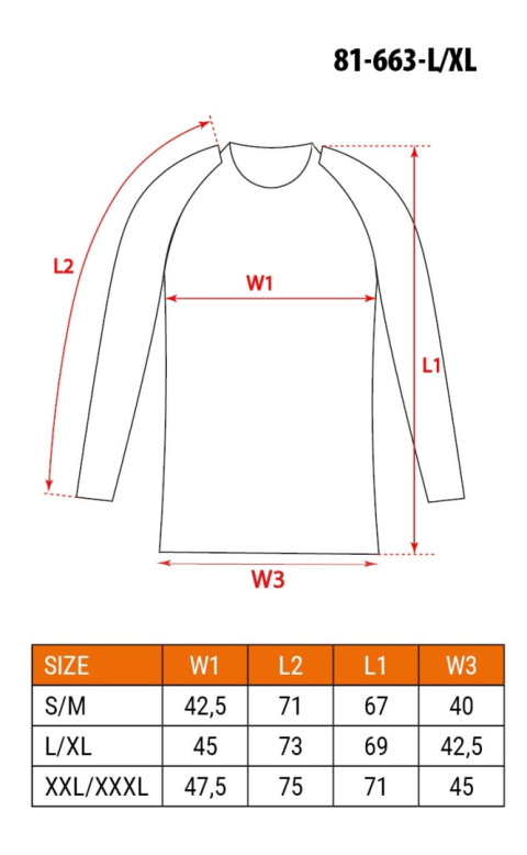 Koszulka termoaktywna CARBON, 81-663-L/XL Neo Koszulka termoaktywna CARBON, 81-663-L/XL Neo