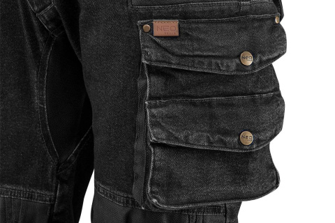 Spodnie robocze DENIM, czarne, rozmiar L Spodnie robocze DENIM, czarne, rozmiar L