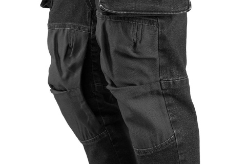 Spodnie robocze DENIM, czarne, rozmiar L Spodnie robocze DENIM, czarne, rozmiar L