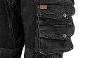 Spodnie robocze DENIM, czarne, rozmiar XXXL