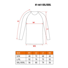 Koszulka termoaktywna BASIC, rozmiar S/M