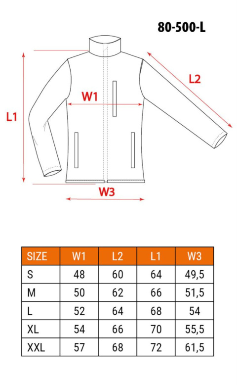 Bluza polarowa damska czarna rozmiar XXL 80-500 NE Bluza polarowa damska czarna rozmiar XXL 80-500 NE