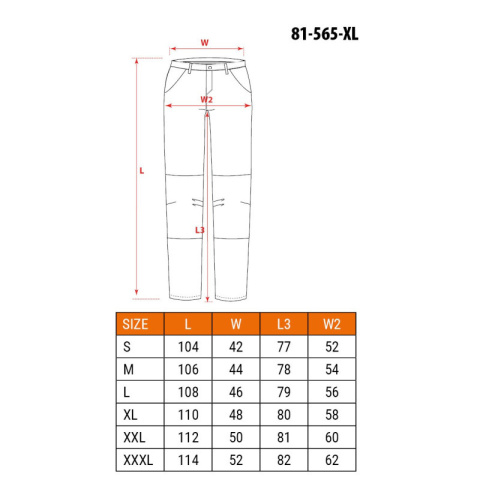 Spodnie robocze ocieplane Oxford XXL 81-565 NEO Spodnie robocze ocieplane Oxford XXL 81-565 NEO