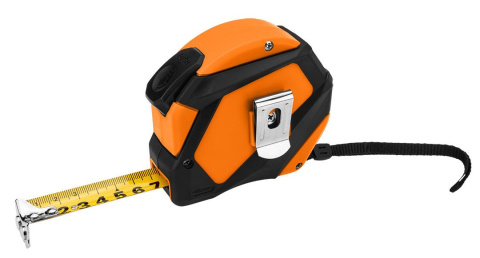 Miara zwijana stalowa 5 m x 19 mm, auto blokada Miara zwijana stalowa 5 m x 19 mm, auto blokada
