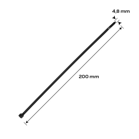 Opaski zaciskowe EXTREME 4.8 × 200 mm Opaski zaciskowe EXTREME 4.8 × 200 mm