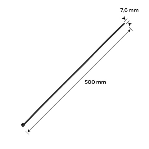 Opaski zaciskowe EXTREME 7.6 × 500 mm, Opaski zaciskowe EXTREME 7.6 × 500 mm,