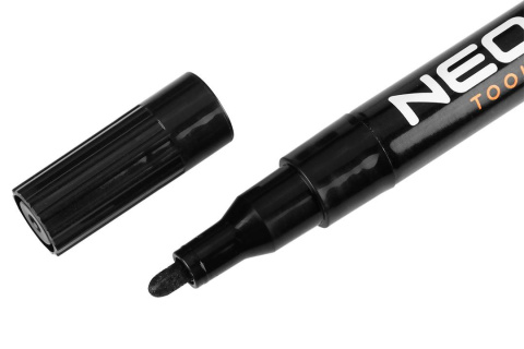 Marker budowlany, czarny, permanentny, wodoodporny, lakierowy, aluminiowy, 4 sz Marker budowlany, czarny, permanentny, wodoodporny, lakierowy, aluminiowy, 4 sz