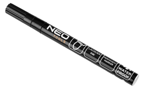 Marker budowlany, czarny, permanentny, wodoodporny, lakierowy, aluminiowy, 4 s Marker budowlany, czarny, permanentny, wodoodporny, lakierowy, aluminiowy, 4 s