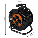 Przedłużacz bębnowy 40m, 3x1