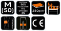 Spodnie robocze OUTDOOR, typu jogger,