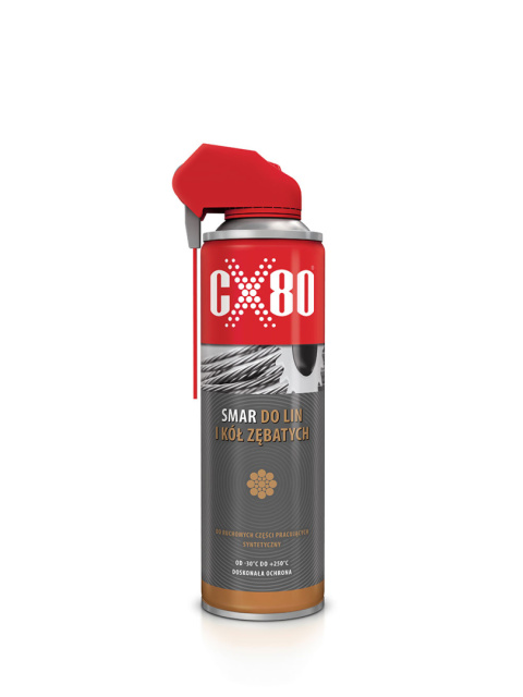 CX80 SMAR DO LIN I KÓŁ ZĘBATYCH 500 ml DUO-SPRAY CX80 SMAR DO LIN I KÓŁ ZĘBATYCH 500 ml DUO-SPRAY