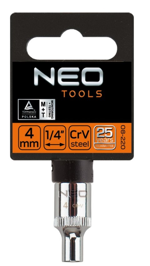 NASADKA 1/4" 5,5mm 6-KĄTNA 08-223 NEO NASADKA 1/4" 5,5mm 6-KĄTNA 08-223 NEO