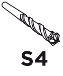 Wiertło do betonu SDS Plus, 14 x 310 mm, S4, quatr