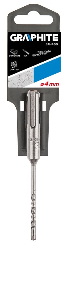 Wiertło do betonu SDS Plus, 18 x 260 mm, S4, quatr Wiertło do betonu SDS Plus, 18 x 260 mm, S4, quatr