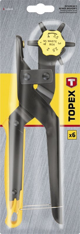 Dziurkacz rewolwerowy 240 mm TOPEX 32D424 Dziurkacz rewolwerowy 240 mm TOPEX 32D424