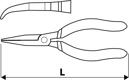 Szczypce precyj wydł wygięte 130mm 32D723 TOPEX Szczypce precyj wydł wygięte 130mm 32D723 TOPEX