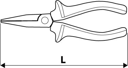 Szczypce wydłużone proste 160 mm 32D101 TOPEX Szczypce wydłużone proste 160 mm 32D101 TOPEX