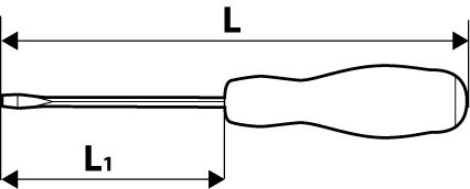 Wkrętak krzyżowy do pobijania, PH3x200mm 39D264 Wkrętak krzyżowy do pobijania, PH3x200mm 39D264