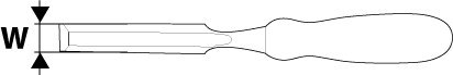 Dłuto 10 mm dwumateriałowy uchwyt CrV 09A410 TOPEX Dłuto 10 mm dwumateriałowy uchwyt CrV 09A410 TOPEX