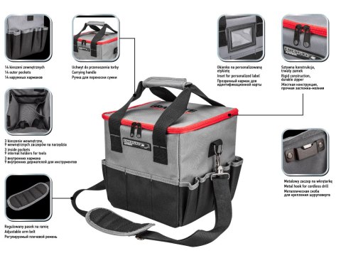 Torba na elektronarzędzia Energy+ GRAPHITE Torba na elektronarzędzia Energy+ GRAPHITE