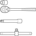 Klucze nasadowe 3/4", zestaw 20 szt.