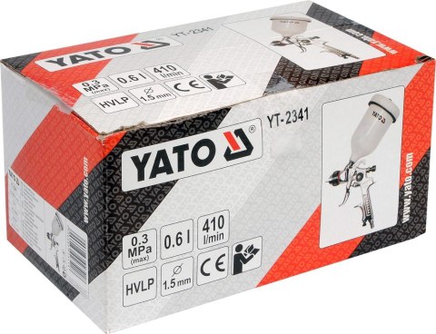 PISTOLET LAKIERNICZY HVLP 0,6 L 1,5 MM YT-2341 YAT PISTOLET LAKIERNICZY HVLP 0,6 L 1,5 MM YT-2341 YAT