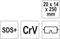 DŁUTO SDS PLUS 20x14x250 CrV YT-4721 YATO