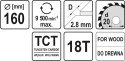 TARCZA WIDIOWA 160X18TX20 MM