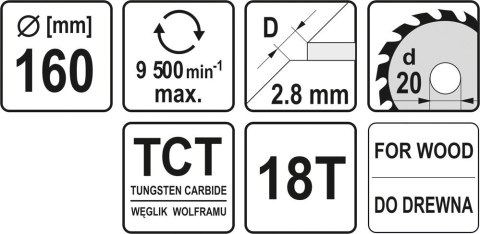 TARCZA WIDIOWA 160X18TX20 MM TARCZA WIDIOWA 160X18TX20 MM