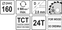 TARCZA WIDIOWA 160X24TX30 MM