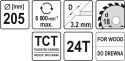 TARCZA WIDIOWA 205X24TX18 MM