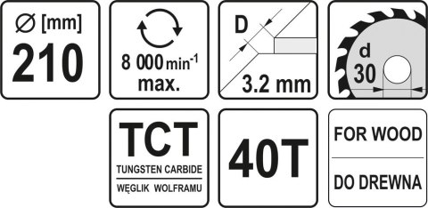TARCZA WIDIOWA 210X40TX30MM TARCZA WIDIOWA 210X40TX30MM