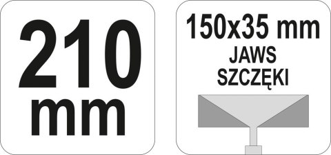 SZCZYPCE DO KSZTAŁT PROFILI 210MM 150x35 YT-5142 Y SZCZYPCE DO KSZTAŁT PROFILI 210MM 150x35 YT-5142 Y
