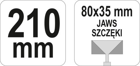 SZCZYPCE DO KSZTAŁT. PROFILI 210MM 80x35 YT-5141 Y SZCZYPCE DO KSZTAŁT. PROFILI 210MM 80x35 YT-5141 Y