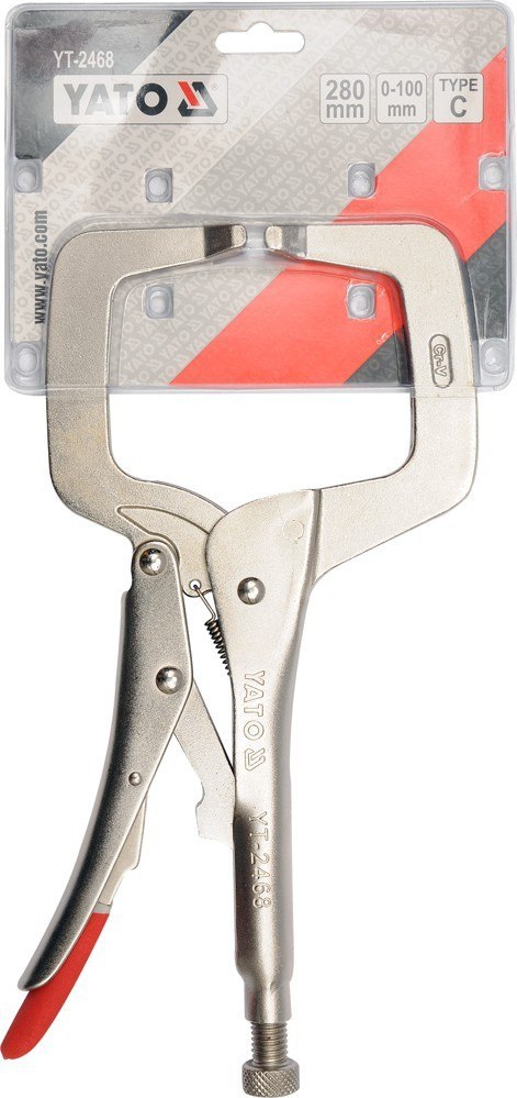 SZCZYPCE ZACISKOWE KLAMROW TYPU C 280 MM YT-2468 Y SZCZYPCE ZACISKOWE KLAMROW TYPU C 280 MM YT-2468 Y