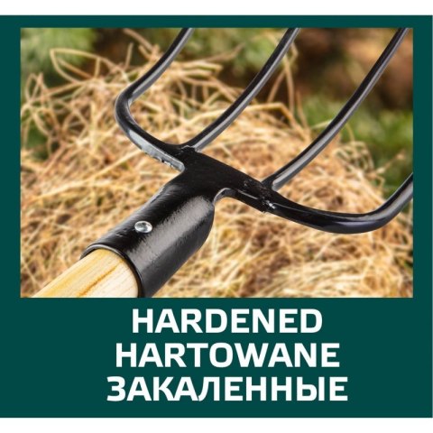 Widły uniwersalne 4 zęby trzonek drewniany, 15G040 Widły uniwersalne 4 zęby trzonek drewniany, 15G040