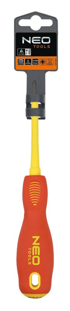Wkrętak krzyżowy 1000V, PZ1 x 80 mm, SvCm Wkrętak krzyżowy 1000V, PZ1 x 80 mm, SvCm