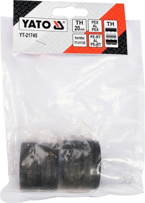 MATRYCE ZAPASOWE DO YT-21735 TYP TH 20MM YT-21745 MATRYCE ZAPASOWE DO YT-21735 TYP TH 20MM YT-21745