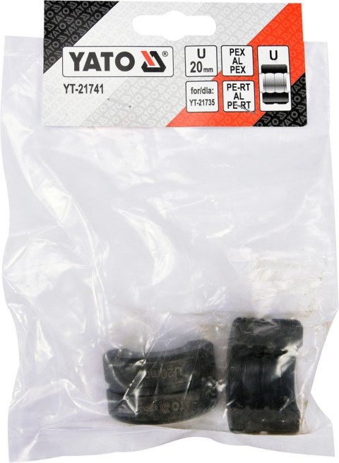 MATRYCE ZAPASOWE DO YT-21735 TYPU U 20MM YT-21741 MATRYCE ZAPASOWE DO YT-21735 TYPU U 20MM YT-21741