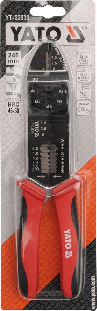 SZCZYPCE DO ŚCIĄGANIA IZOLACJI 240MM YT-22930 YATO SZCZYPCE DO ŚCIĄGANIA IZOLACJI 240MM YT-22930 YATO